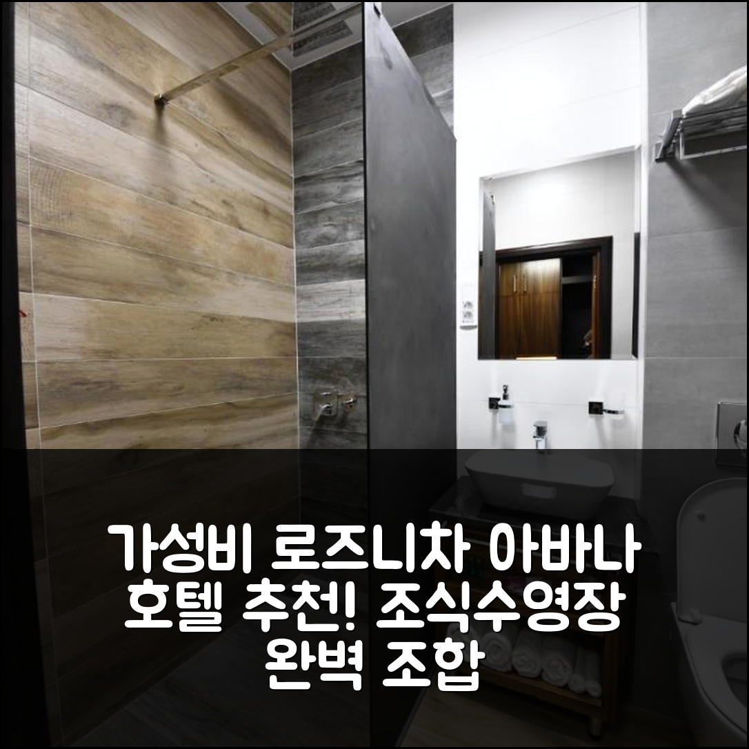 로즈니차 숙소 여행 호텔 추천 아바나 호텔 | 조식과 수영장이 빛나는 가성비 7가지 이유