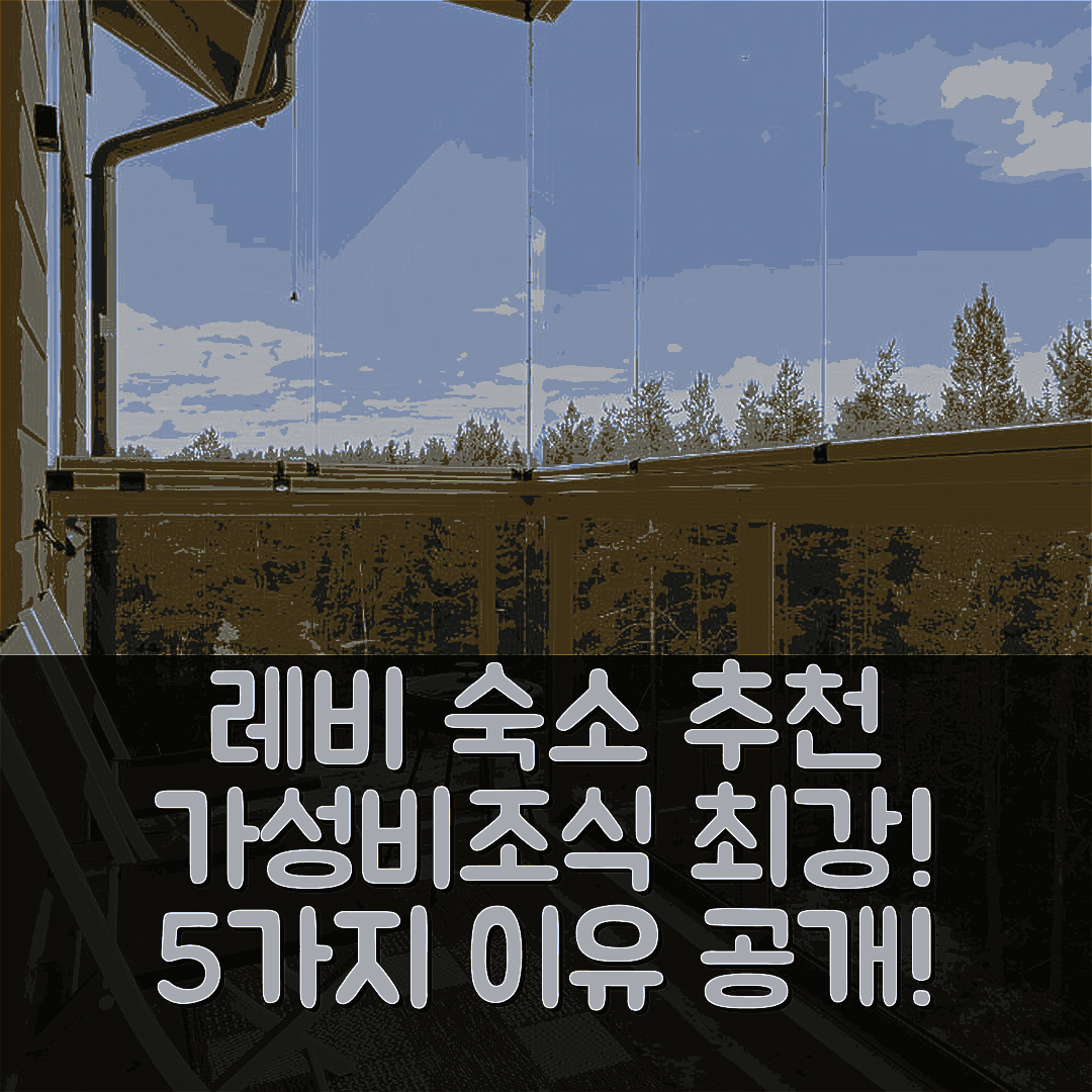 레비 숙소 여행 호텔 추천 페니 앤 카스퍼 레비 시티 스위트 | 가성비와 조식이 뛰어난 5가지 이유