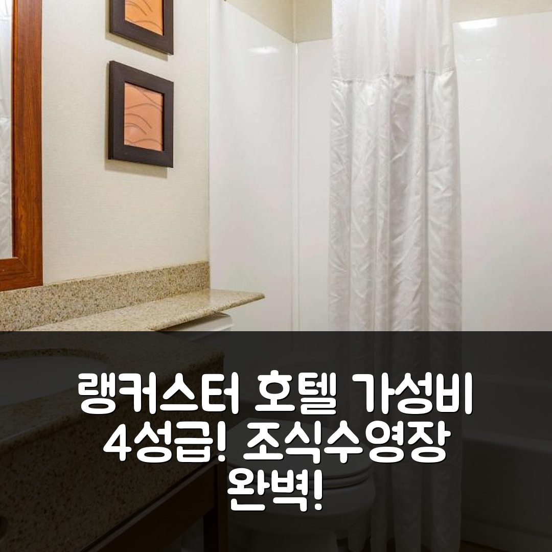 랭커스터 숙소 여행 호텔 추천 컴포트 인 랭커스터 앳 록베일 | 가성비 뛰어난 4성급 조식과 수영장 정보 7가지