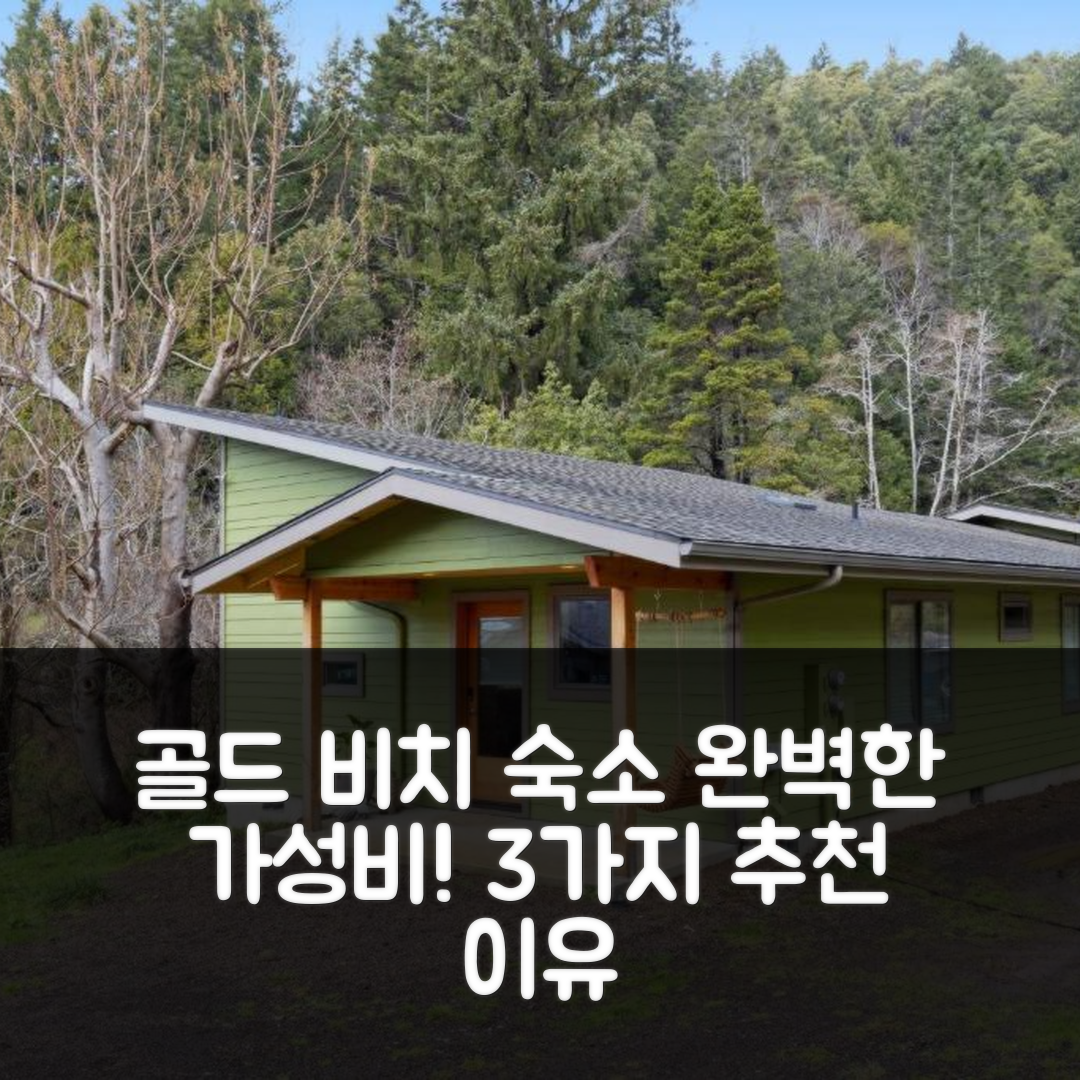 골드 비치 숙소 여행 호텔 추천 투 베드 원 배스 | 위치와 가성비 완벽한 3가지 이유