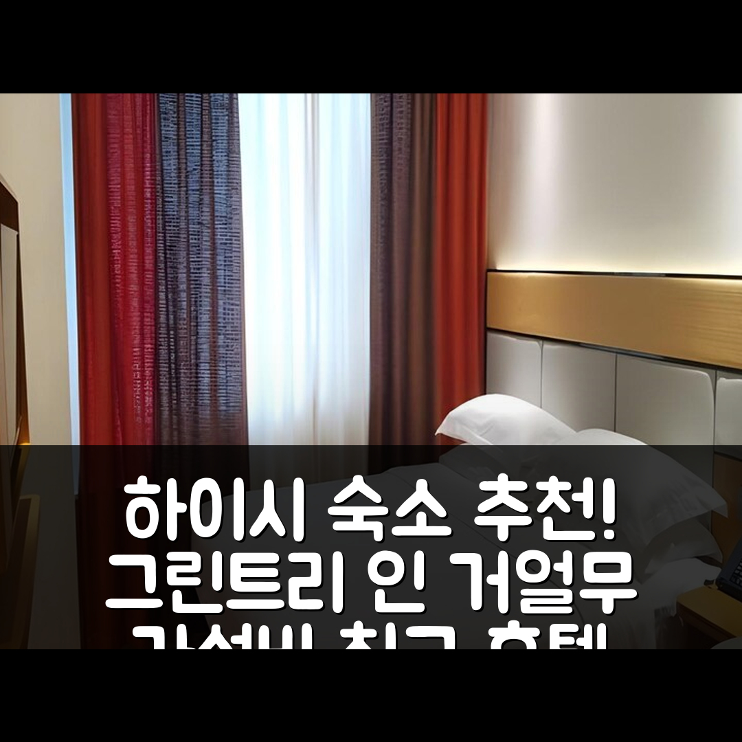 하이시 숙소 여행 호텔 추천 그린트리 인 거얼무 워킹 스트리트 비즈니스 호텔 | 가성비와 위치, 조식 정보 7가지 ✔️