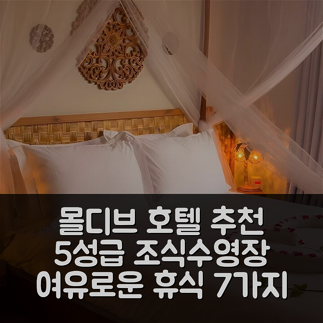 몰디브 아일랜드 숙소 여행 호텔 추천 샌디 헤븐 몰디브 | 5성급 조식과 수영장으로 여유로운 휴식을 즐기는 방법 7가지